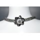 Ras le cou cristal de Swarovski fleur crystal silver avec centre crystal moonlight 