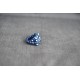 Bague crystal Swarovski, bijou femme, bague rectangulaire, bijou femme, metallic blue ab2x, mode, bleu marine, accessoire luxe