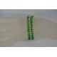 Bracelet cristal Swarovski, manchette femme, fern green ab, crystal shimmer 2x, accessoire mode, luxe