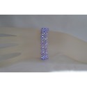 Bracelet cristal, manchette, femme, violet ab2x, accessoire mode, luxe