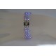 Bracelet cristal Swarovski, manchette femme, violet ab2x, accessoire mode, luxe