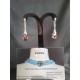 Boucles d'oreilles Swarovski, argent 925,  Metallic Cap Pear, Light Topaz Colorado Light Chrome, femme