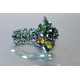 Bague cristal de Swarovski fleur crystal vitrail médium