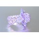 Bague cristal de Swarovski fleur violet ab
