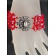 Swarovski, bracelet cristal Swarovski, bijou femme, light siam ab, somptueux, luxe