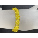 Bracelet en cristal, citrine, jaune