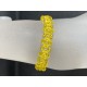 Bracelet fin cristal Swarovski sunflower, jaune