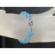 Swarovski, Bracelet Swarovski, bracelet fin, cristal Swarovski, aquamarine ab2x