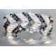 Bracelet cristal Swarovski large crystal ab2x-hématite 2x fermoir aimant 