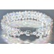 Bracelet cristal  Swarovski manchette large "arc-en-ciel"