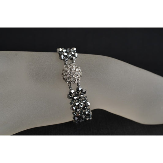 Bracelet cristal, light chrome 2x