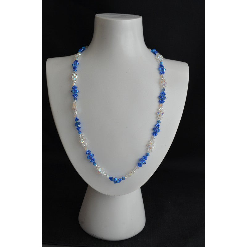 Collier en cristal, sapphire ab2x,crystal ab2x