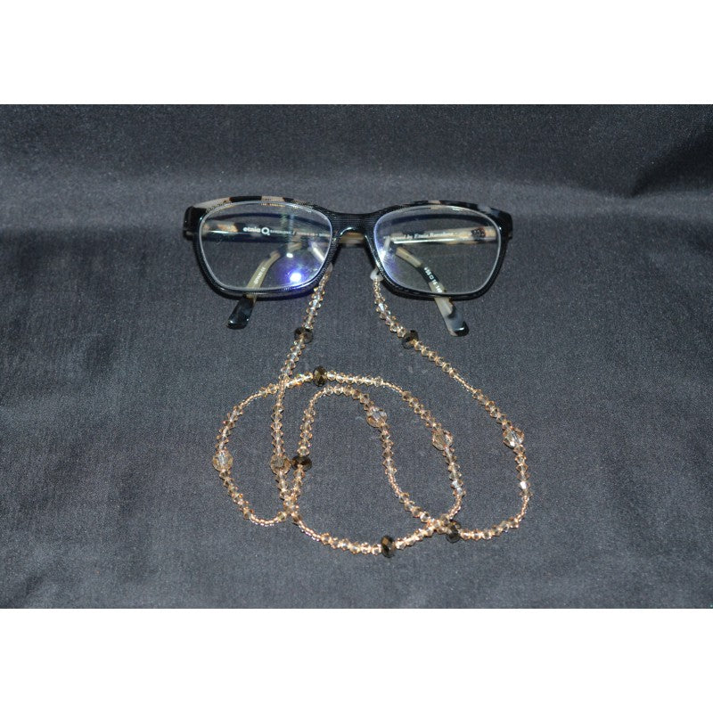 Cordon à lunette en cristal, cristal golden shadow