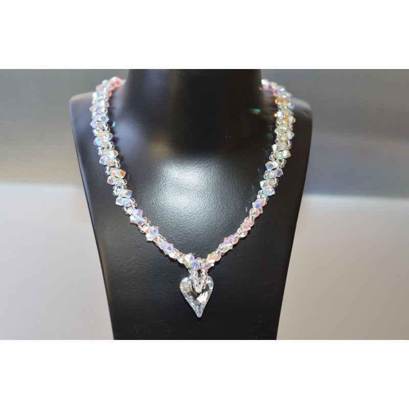 Wild heart Swarovski crystal choker