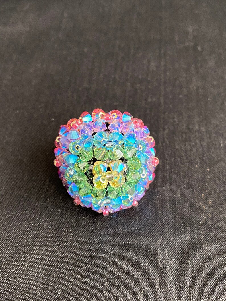 Crystal ring, rainbow